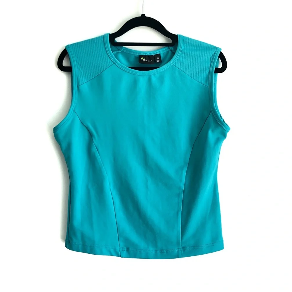 Tek Gear Athletic Tank Top Turquoise Sleeveless M - Picture 1 of 6